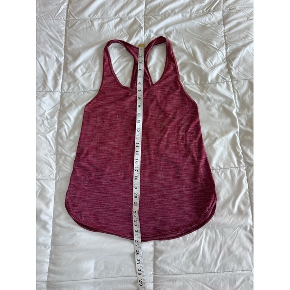 Lululemon Size 6 Everyday Racerback Tank Top Red Workout Gym Light Weight EUC - Picture 5 of 6